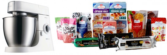 Hovedpremien er en Kenwood kjøkkenmaskin til en verdi av 4000 kroner. Ekstrapremiene er velfylte goodiebager fra Idun, bestående av en rekke lekre ingredienser du kan bruke på kjøkkenet, hver med en verdi av 500 kroner.