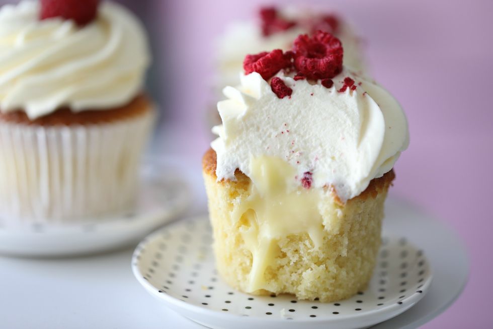 Vaniljecupcakes med sitronkrem
